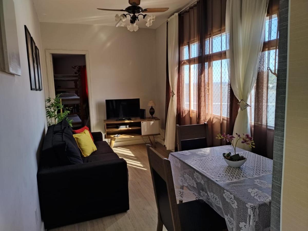 Apartamento encantador pé na areia frente a praia São Vicente Esterno foto