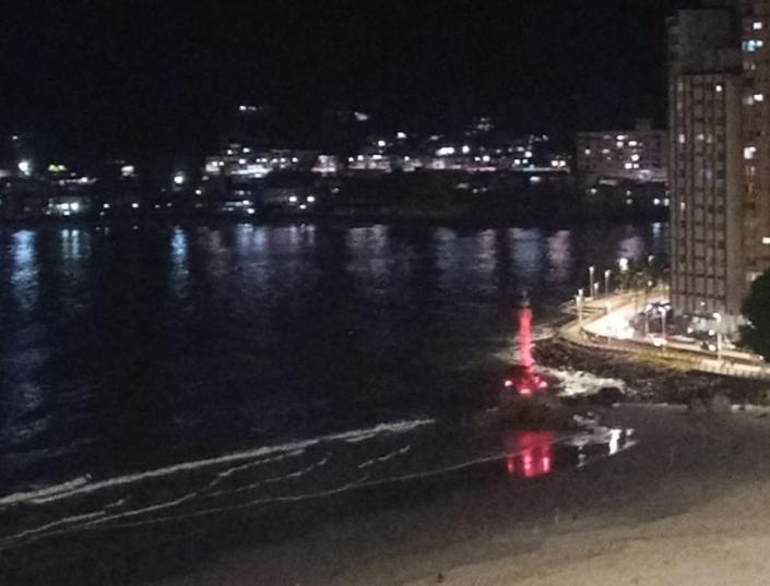 Apartamento encantador pé na areia frente a praia São Vicente Esterno foto