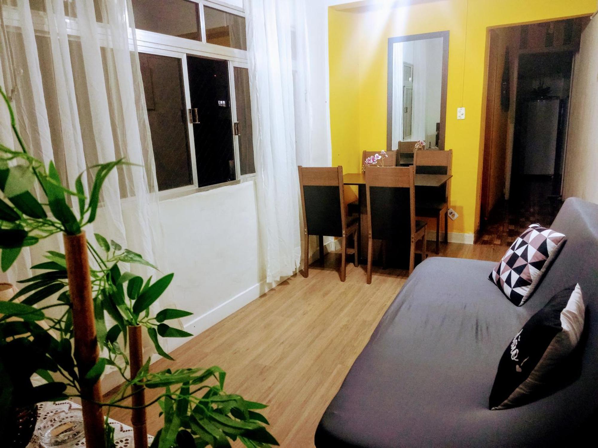 Apartamento encantador pé na areia frente a praia São Vicente Esterno foto